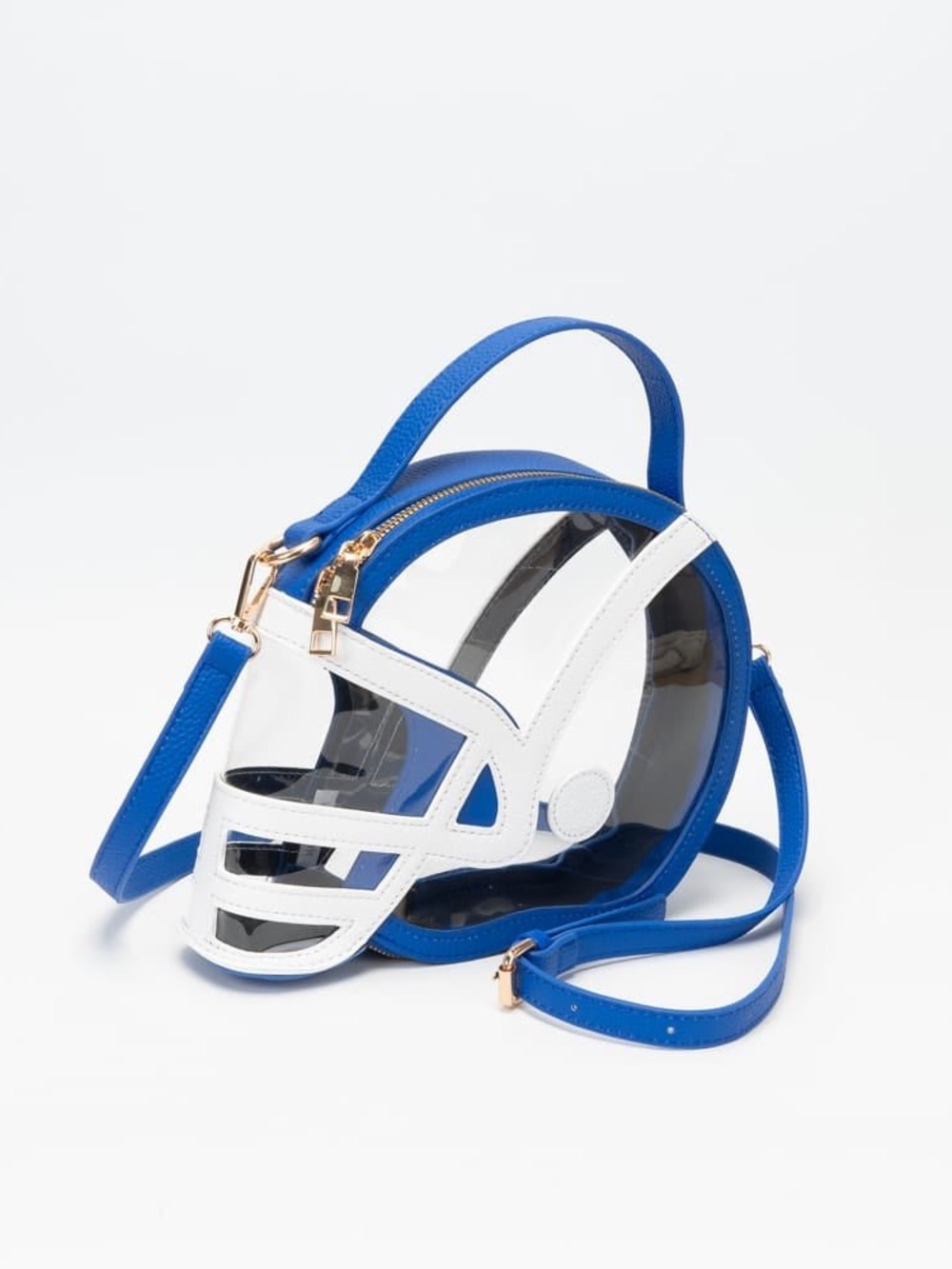 Clear Gameday Football Helmet Satchel/Crossbody Bag
